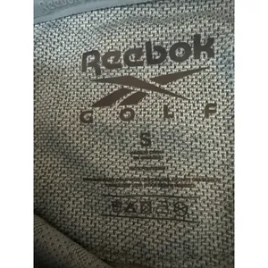 NEW Reebok Golf Blue Sleeveless Tonal Vector Jacquard Polo Shirt Top Size S thumbnail 3