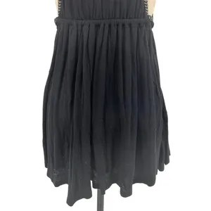 Free People Lovers Cove Embroidered Tassel Mini Dress‎ in Black Size XS thumbnail 9