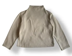 Uniqlo Mock Neck Sweater Womens Size S‎ Beige Winter Streetwear thumbnail 1