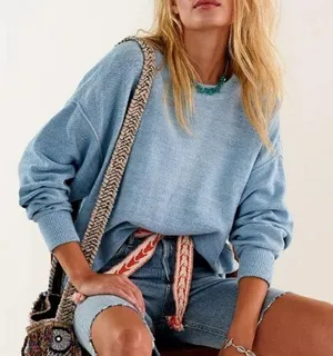 Free People Cosmos Veg Dye Pullover thumbnail 2
