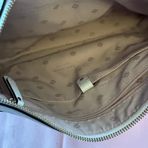 Kate Spade New York White‎ Pebbled Leather Shoulder Bag Hobo with Dust Bag thumbnail 8