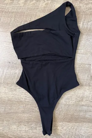 Superdown Tori Cut Out Black Bodysuit Size XS thumbnail 1