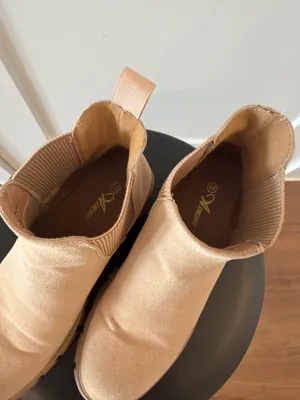Suede Booties Tan Size 6.5 thumbnail 3