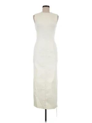 NWT Reformation Kendi Denim Midi in Fior Di Latte Sleeveless Stretch Dress 6 thumbnail 5
