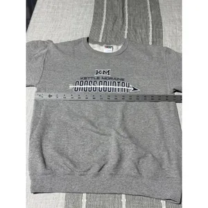 Jerzees NuBlend Kettle Moraine Cross Country Sweatshirt Gray Small KM XC thumbnail 3
