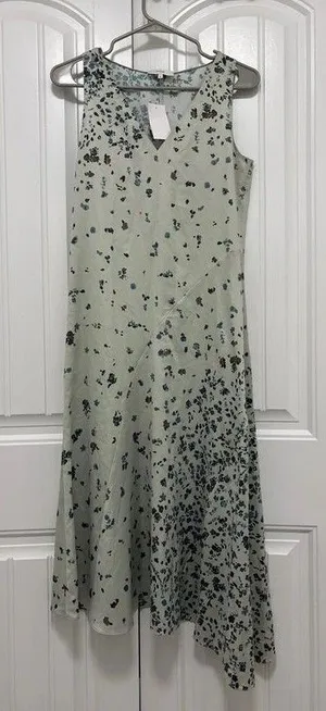 Vince Sleeveless Floral Silky Midi Dress $395 thumbnail 1