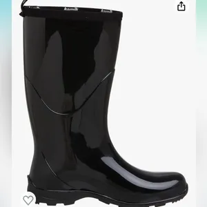 Kamik  tall black rain boots thumbnail 7