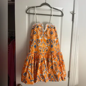 Fancy D Orange/Blue Mini Dress NWT Orange thumbnail 2