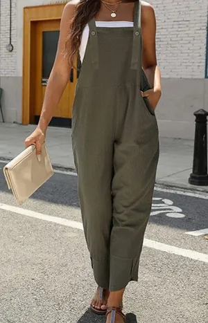 Olive Green Women's Jumpsuit size Large New with tags thumbnail 3