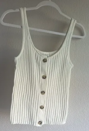 American Eagle Knit Button Tank-top thumbnail 3