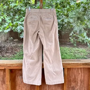 LOFT Women's Palmer Wide Leg Tan Corduroy Pants Size 30" Waist thumbnail 5