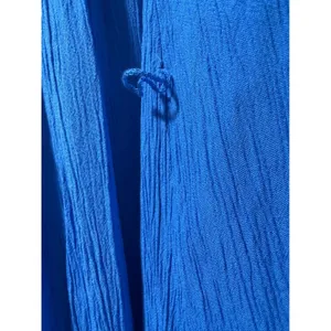 GAP Womens Blue Crinkle Sleeveless High Neck High Low‎ Midi Dress Size Small thumbnail 7