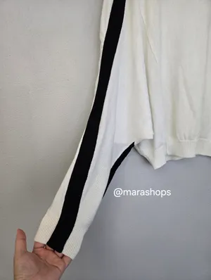 Maeve Dolman Sleeve Crew Neck Color Blocked Sweater thumbnail 5