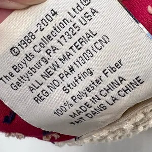 Vintage Boyds Home Collection Tote Bag Americana Patriotic Chambray Bear Stars thumbnail 3