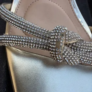 Jewel Badgley Mischka Fiji Mid Stiletto Heel Sandals Gold Women’s 8.5 thumbnail 8