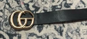 black leather belt Size none thumbnail 1
