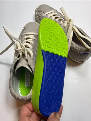 Rothy's The Lace Up Sneaker in a gray color S-557 Sz 8 thumbnail 8