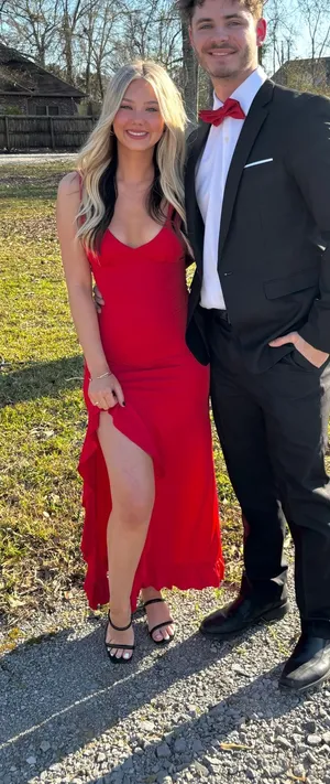 Red Bodycon Dress Size XS thumbnail 1