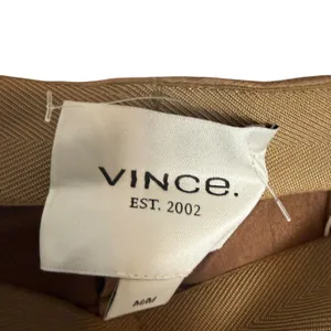 Vince Bronze Golden Brown Satin Wide Leg Culotte Pants Size Medium thumbnail 4