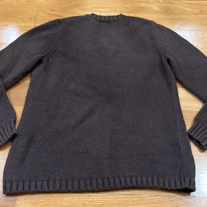 LANDS’ End vneck brown sweater size small (6-8). thumbnail 6