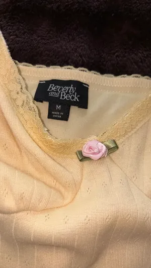 Beverly and beck butter yellow pointelle dress thumbnail 5