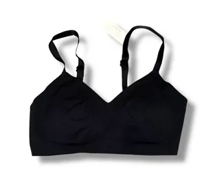 Aerie Smoothez Wireless Black Bra Sz XS NEW Adjustable Straps Hook & Eye Closure thumbnail 1