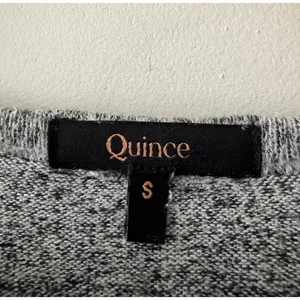 Quince Brushed Long Sleeve Lounge Tee in Heather Gray‎ thumbnail 7