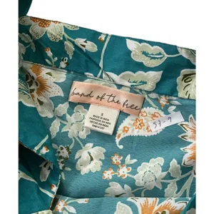 Band of the Free Green Floral Above the Knee Babydoll Dress Women Sz Small |57-9 thumbnail 3