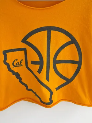 Cal Golden Bears off the shoulder cropped tee thumbnail 2