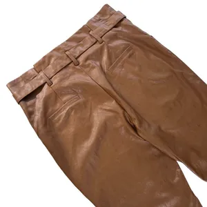 LUCY PARIS womens faux leather pleated‎ casual pants thumbnail 10