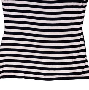 White House Black Market Striped Lace-Trim 3/4 Sleeve Top thumbnail 6