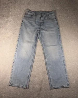 american eagle ex boyfriend jeans studded detail size 8 thumbnail 1