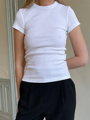New Djerf Avenue Daily T-Shirt White thumbnail 10