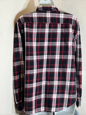 Ralph Lauren Red, Black & White Plaid Button-Down Shirt thumbnail 6