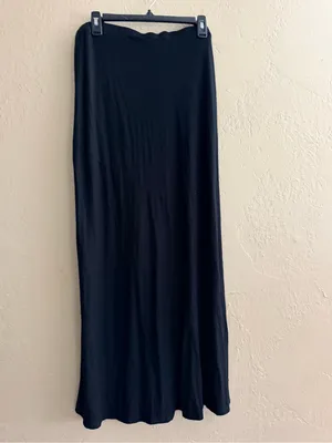 Matty M Black Maxi Skirt Size XL thumbnail 2