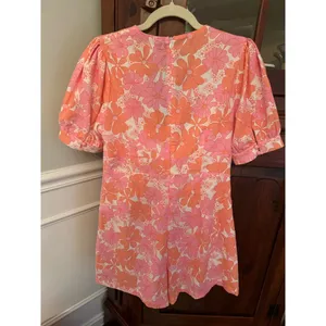 ASOS Glamorous puff sleeve romper in 60s retro floral size 8 thumbnail 7