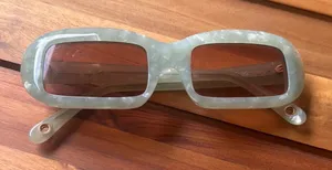 Cult Gaia women’s rectangular Mint Green Sunglasses thumbnail 1
