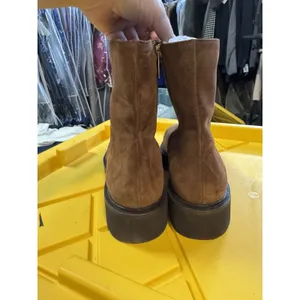 Aquatalia Maryann Ankle Boot Brown Suede Size 9.5 Made In Italy thumbnail 5