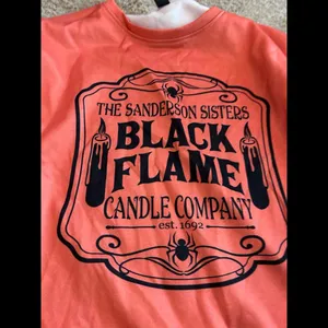 Woman top blouse sweater fall size large Orange thumbnail 2