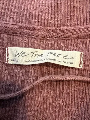 We The Free Free People Not So Ordinary Polo Top Size Small in Mauve - C59-002 thumbnail 3
