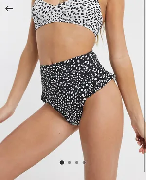ASOS Black & White Bikini Set thumbnail 4