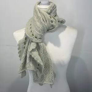 Anne Klein scarf Angora blend light green thumbnail 3