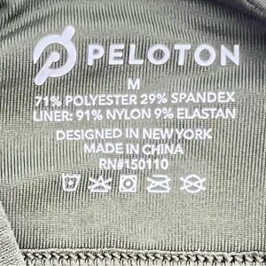 Peloton Dark Green Sports Bra w/Pink Ombre Spellout-Size M thumbnail 4