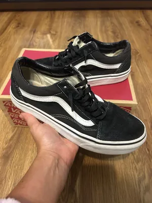VANS old skool black suede lace up shoes sneakers women’s 8.5 Preowned thumbnail 2