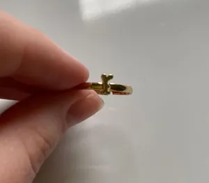 Gold R Ring thumbnail 1