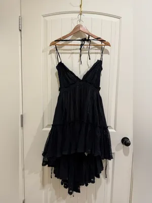 Free People 100 Degree Mini Dress in Black thumbnail 4