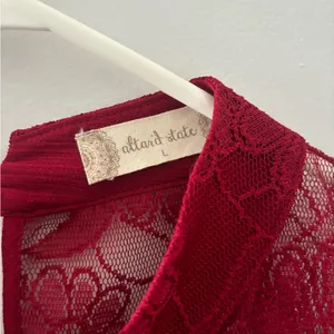 Altar’d State Maroon lace dress thumbnail 3