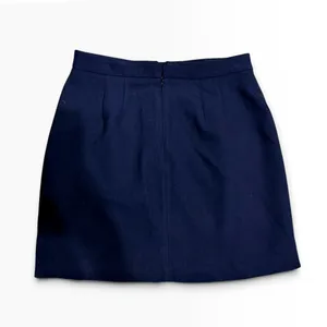 Banana Republic Minimalist Navy Blue A Line Mini Skirt Quiet Luxury size 6 thumbnail 7