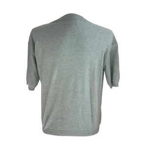 Bianco & Blu Cashmere Silk Wool‎ Knit Sweater Blue Teal Made in Italy Womens L thumbnail 6
