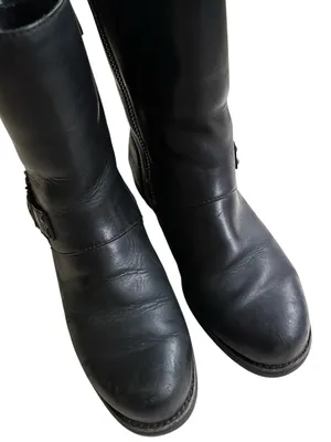 UGG Leather Niels Moto Boots Black Size 10 thumbnail 8